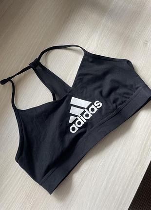 Спортивний топ adidas чорний оригінал