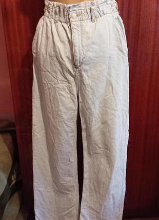 Джинсы xss на резинке голубого цвета с дефектом неспрямый