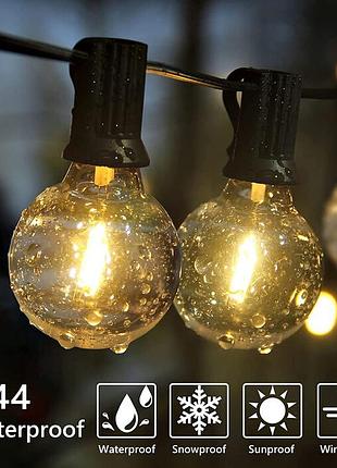 Ретро уличная гирлянда 40шт 30 метров