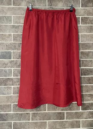 Шелковая юбка, новая, оверсайз