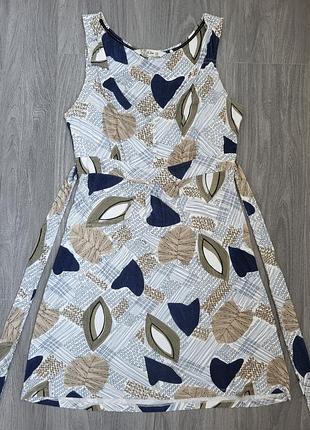 Cукня домашняя из вискозы в акцентный принт