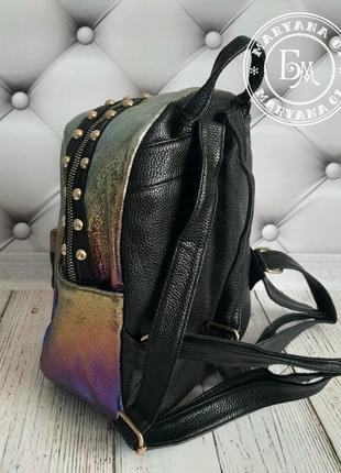 Оригинальный перламутровый рюкзак хамелеон6 фото