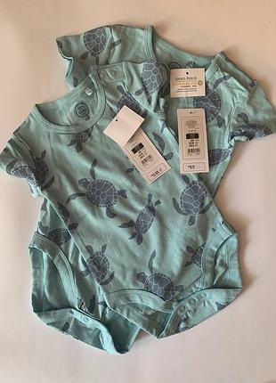 Боди с коротким рукавом с принтом, (светло-голубой), cool club. - 68 и 86 см