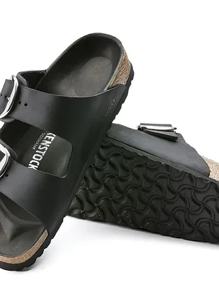 Шкіряні ортопедичні шльопанці birkenstock оригінал