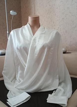 Блуза белая большой размер