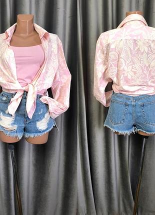 Стильная коттоновая оверсайз рубашка из мужского плеча