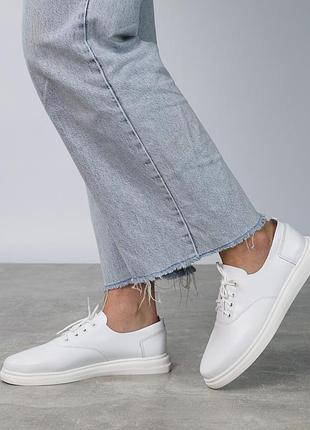Кеди жіночі шкіряні 587932 білі