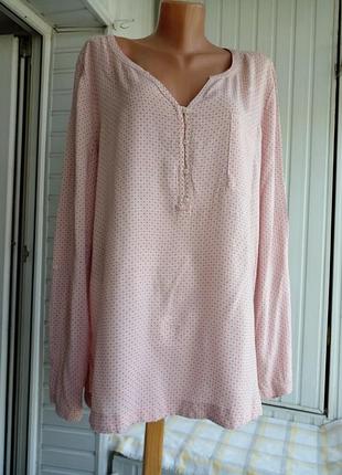 Тонка віскозна 👚 блуза сорочка великого розміру батал