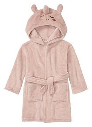 Халат для девочки единорожка из микрофибры livarno 86-92 деф.