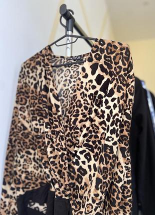 Боди с леопардовым принтом