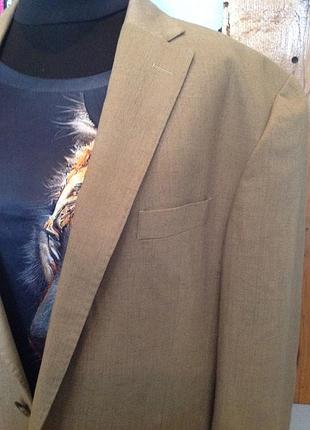 Льняной пиджак бренда m&s, р.52-54