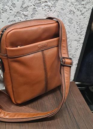 Кожаная мужская сумка katana