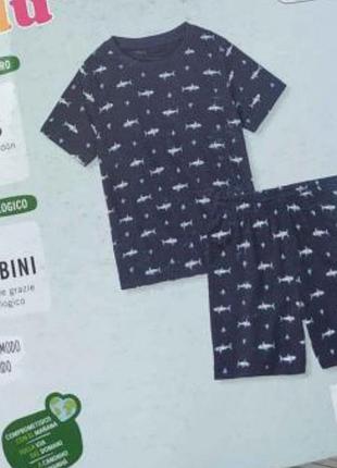 Летний трикотажный костюм на мальчика 6-8 лет 122-128 см