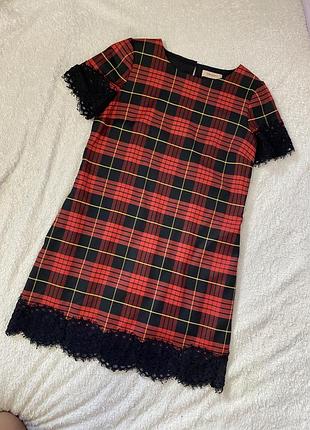 Twinset платье в клетку р м 2