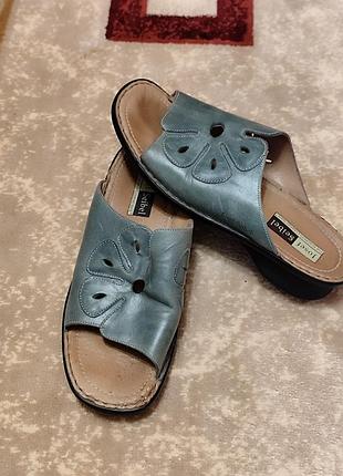 Шлепанцы женские натуральная кожа 40р