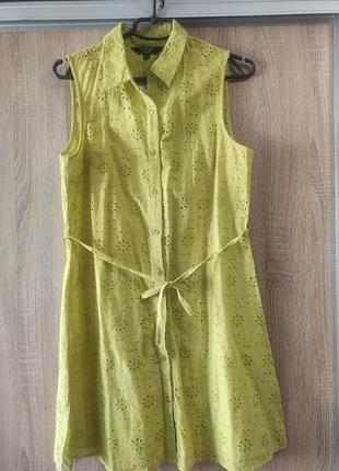 Красивое платье летнее 100% коттон lipsy в размере м
