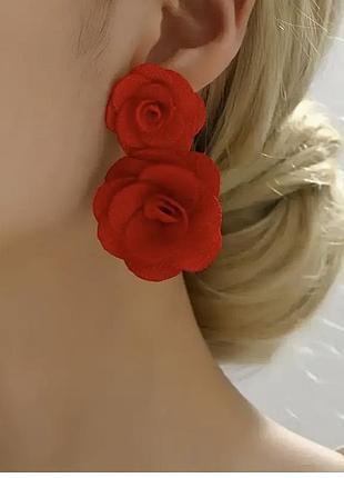 Серьги женские модные: red