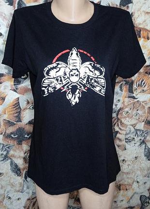 Готическая футболка бабочка