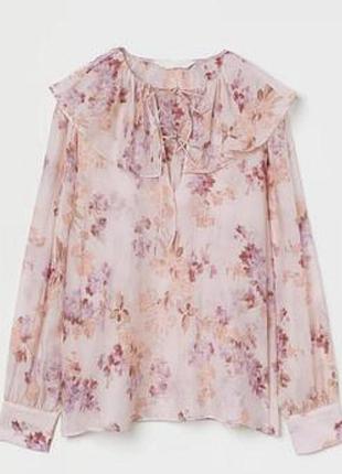 Невесомая свободная изысканная блуза лиоцелл h&amp;m