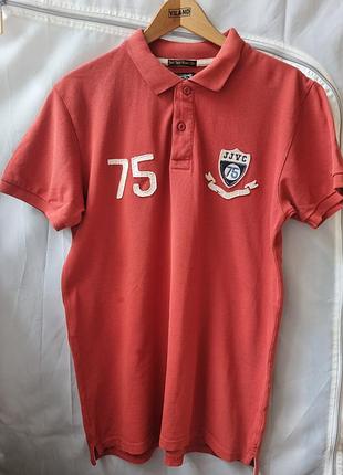 Футболка поло терракотового цвета