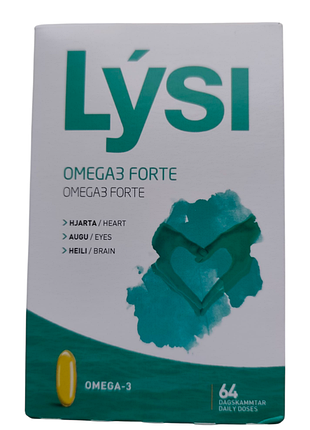 Омега-3 lysi forte капсули по 1000 мг №64