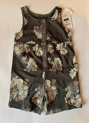 Полукомбинезон для девочек, cool club, (графит) - 80 см