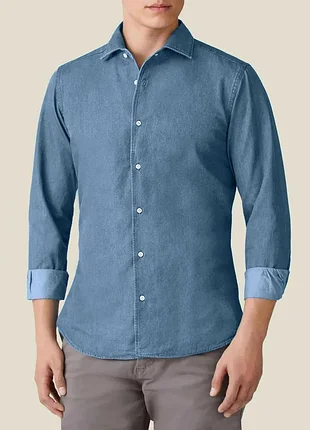Джинсова сорочка luca faloni