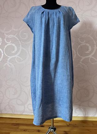 Плаття льон хлопок великий розмір