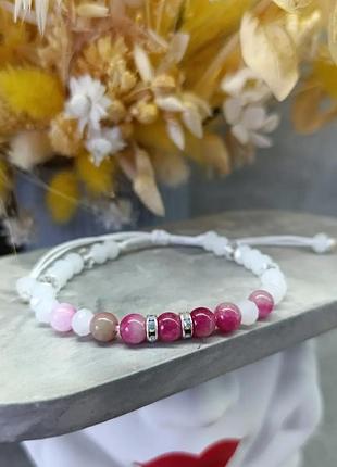 Браслет ручной работы с турмалином