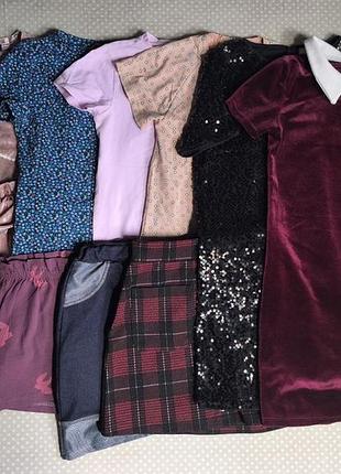 Пакет одежды для девочки на лето 9-10 лет, 134-40 см