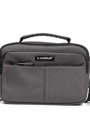 Сумка мужская планшет нейлон lanpad 4135 grey