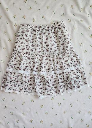 Юбка шифоновая