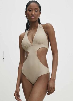 Купальник жіночий, розмір l, answear, колір бежевий