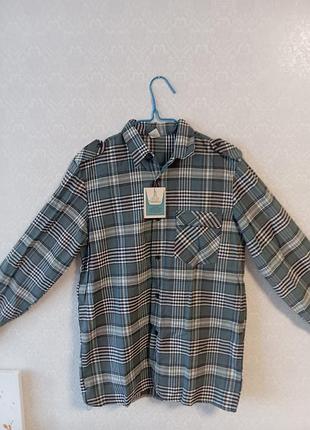Стильная рубашка в клетку 46 48 50