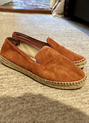 Замшеві еспадрильї балетки замша