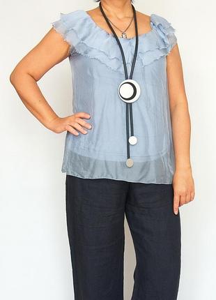 Шелковая блуза, италия, натуральный шелк.