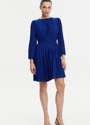 Шикарное! мини платье dkny new york новое цвет королевский синий, на подкладке пролет