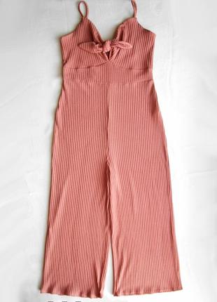 Трикотажный комбинезон комбінезон в рубчик