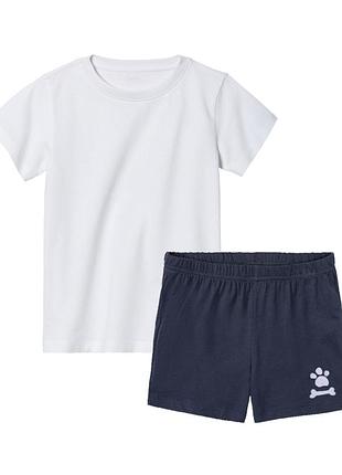 6-8 років літня піжама для хлопчика бавовна домашній одяг трикотаж дитячий костюм футболка шорти