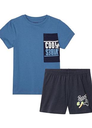 6-8 років літня піжама для хлопчика бавовна домашній одяг трикотаж дитячий костюм футболка шорти