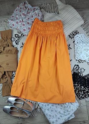 Брендовая стильная юбка-миди на резинках primark🧡
