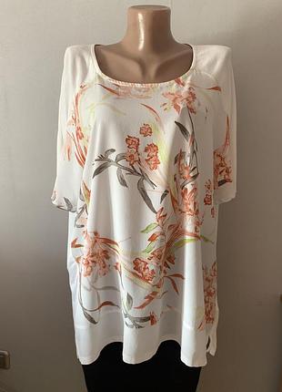 Ніжна легка якісна брендова блузка великого розміру