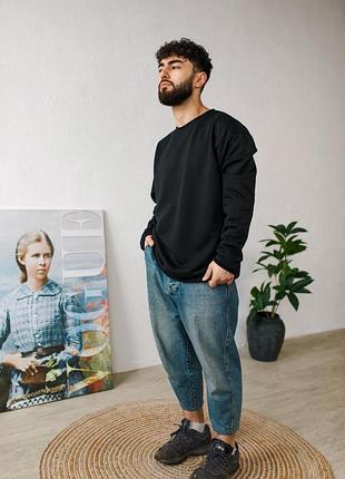 Лонгслив оверсайз с необработанными краями