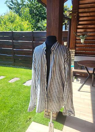 Мужская льняная рубашка