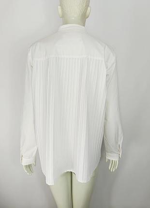 Кремовая рубашка с плиссированной спиной