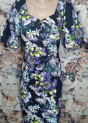 Винтажное пинап платье с цветами