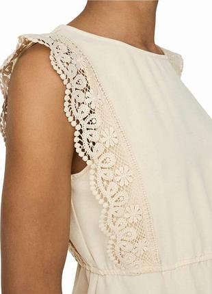 Італія, бренд susy mix жіноча бавовняна блузка, топ з мереживом.