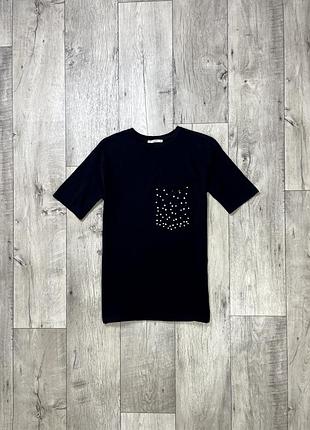 Pull & bear футболка xs размер женская черная оригинал