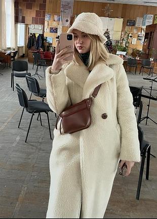 Шуба з овечого хутра forest eco fur