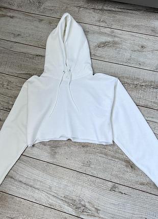 Білосніжне вкорочене худі